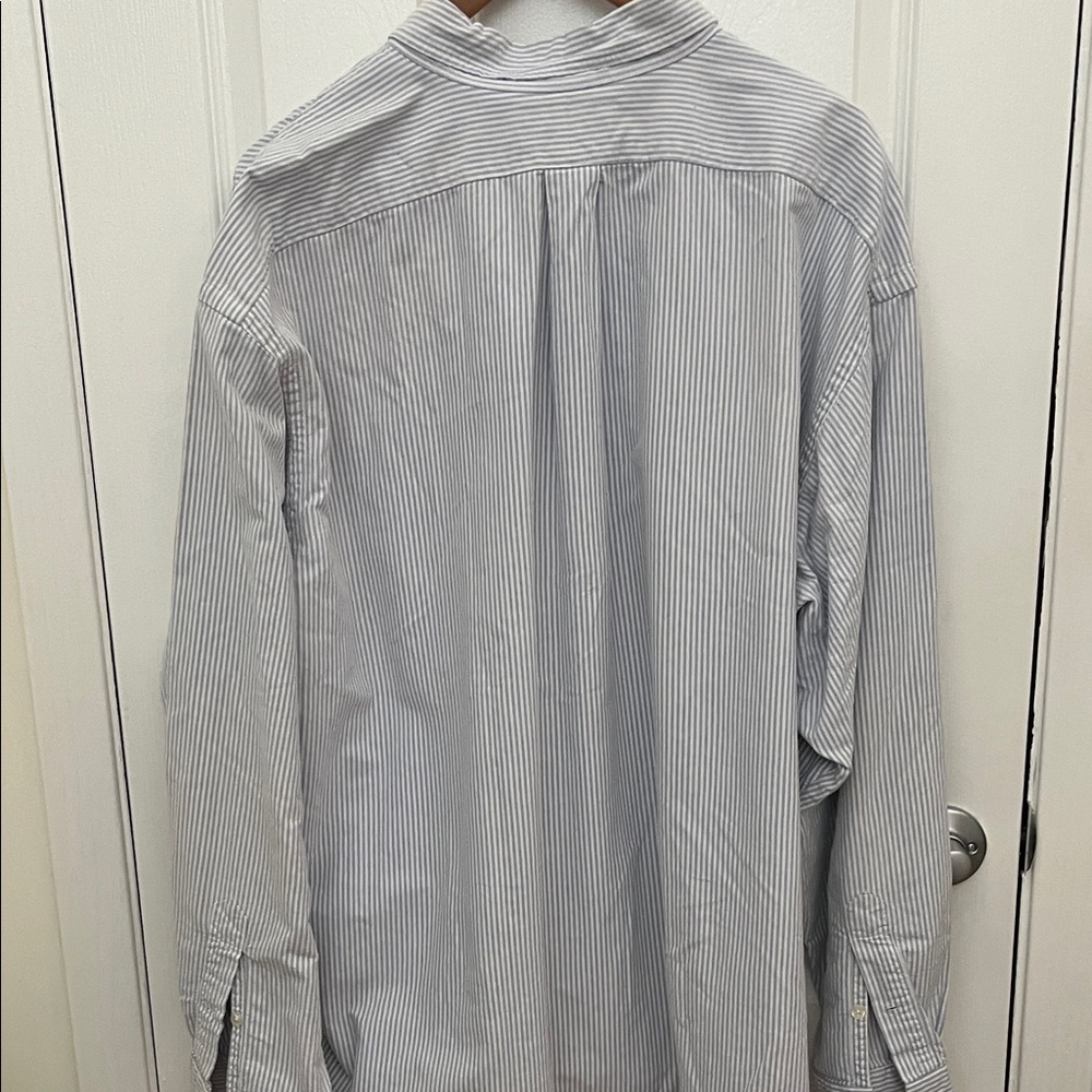 Polo by Ralph Lauren Blue and White Striped Shirt Size XXL - Picture 4 of 6